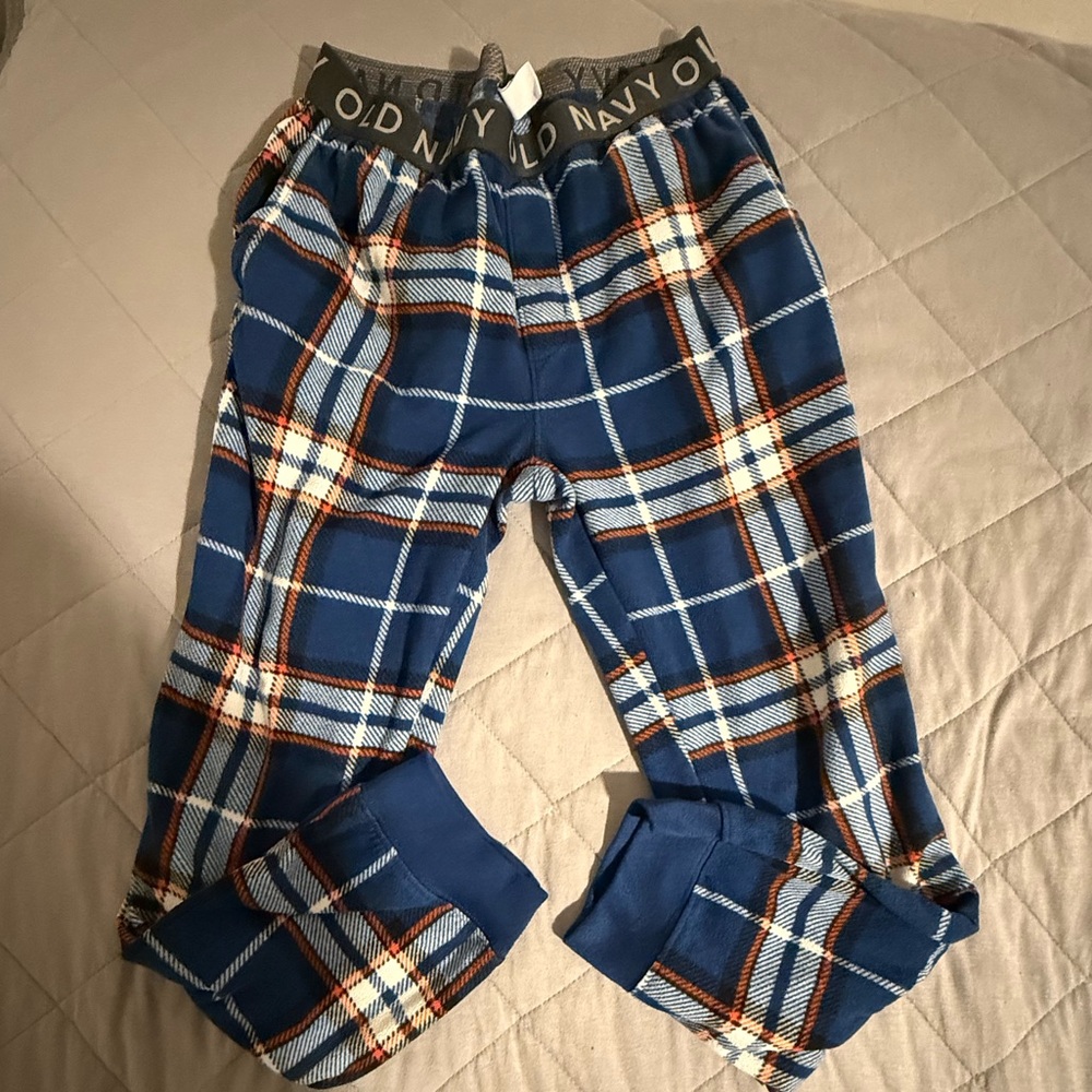 Old Navy Kids Pajama Bottoms in Blue Plaid